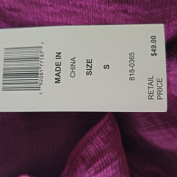 SAM AND JESS BRAND WOMEN'S JUNIOR BURGUNDY COLD SHOULDER TOP SIZE SMALL - Picture 8 of 16